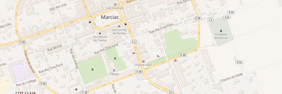 Plan du 13 Rue Henri Laignoux à Marciac