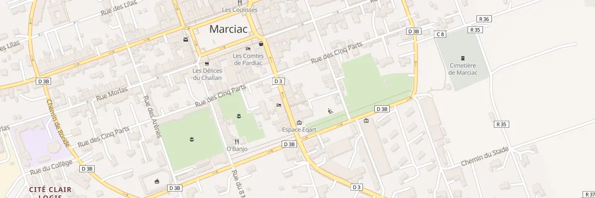 Plan du 17 Rue Henri Laignoux à Marciac
