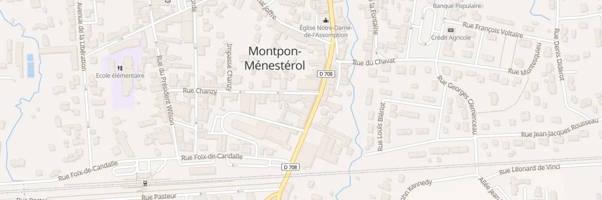 Plan du 4 Rue Chanzy à Montpon-Ménestérol