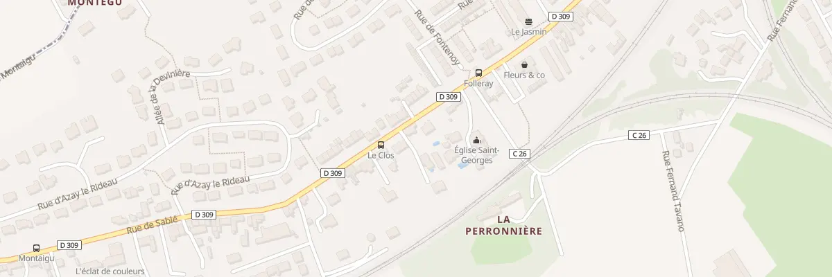 Plan du 203 Rue de Sablé au Mans