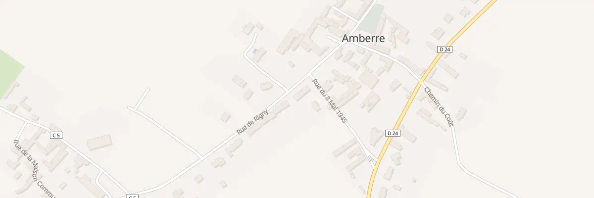 Plan du 6 Rue de Rigny à Amberre