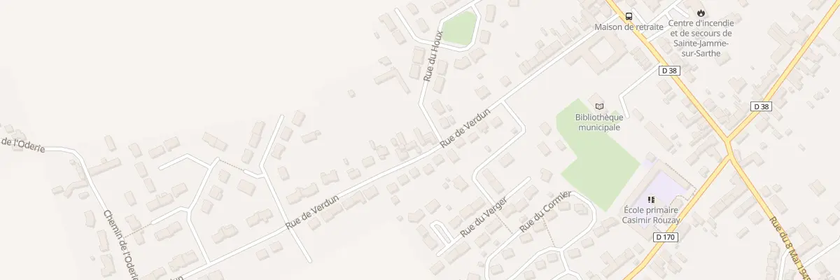 Plan du 26 Rue de Verdun à Sainte-Jamme-sur-Sarthe