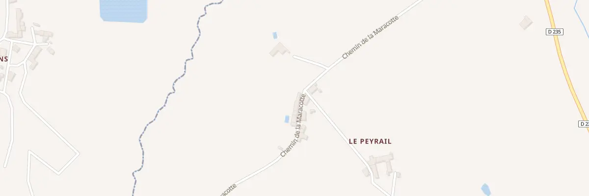 Plan du 64 Le Peyrail aux Lèves-et-Thoumeyragues