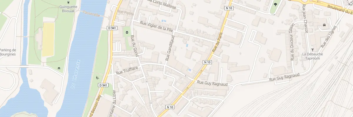 Plan du 54 Rue de Paris à Angoulême