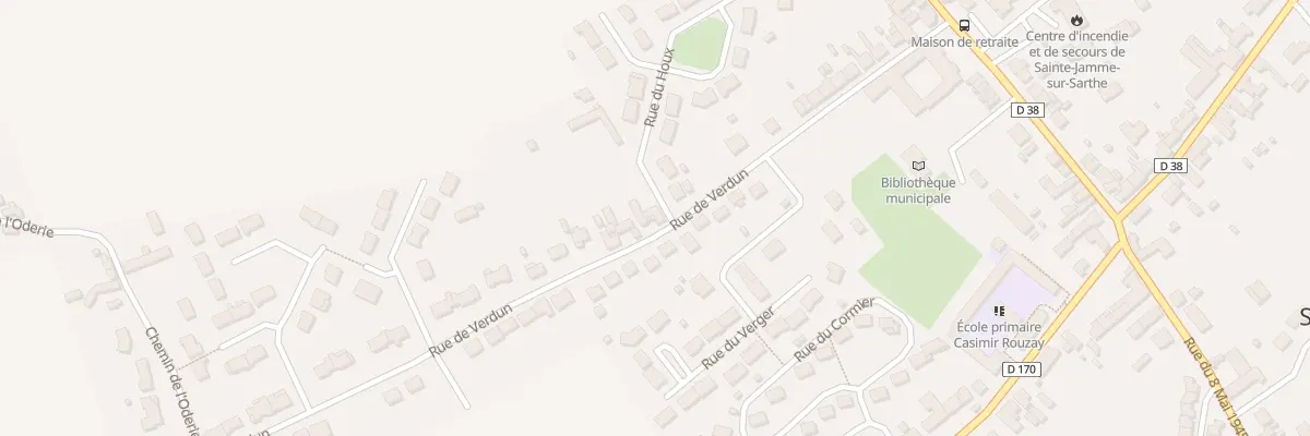 Plan du 24 Rue de Verdun à Sainte-Jamme-sur-Sarthe