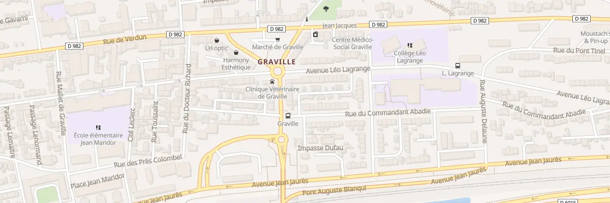 Plan du 7 Rue Cdt Abadie au Havre