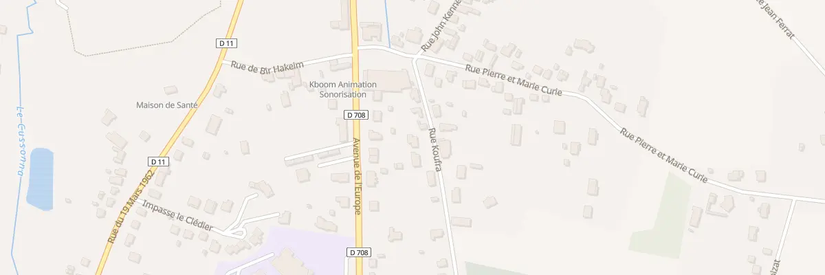 Plan du 12 Rue Koufra à Montpon-Ménestérol