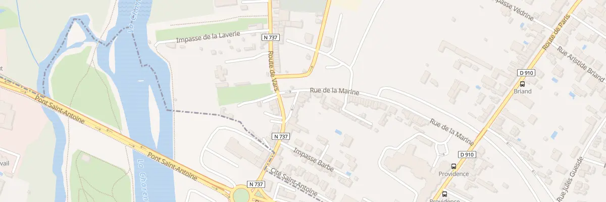 Plan du 5 Rue Basse de la Marine à Gond-Pontouvre