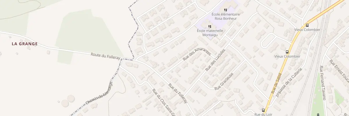 Plan du 30 Rue des Amarantes au Mans
