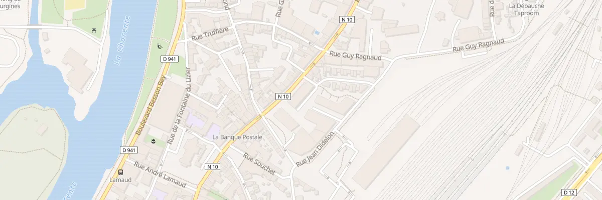 Plan du 93 Rue de Paris à Angoulême