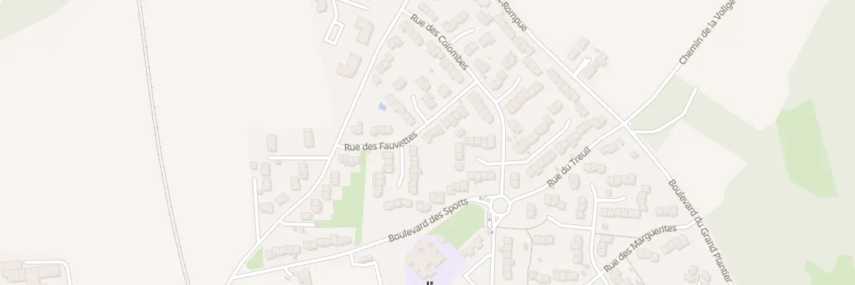 Plan du 23 Rue des Fauvettes à Gond-Pontouvre