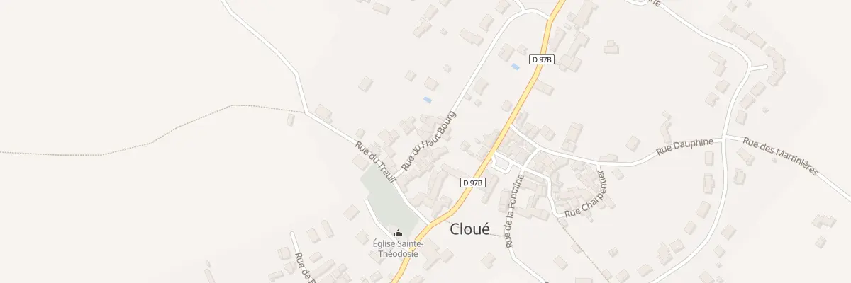 Plan du 16 Rue du Haut Bourg à Cloué