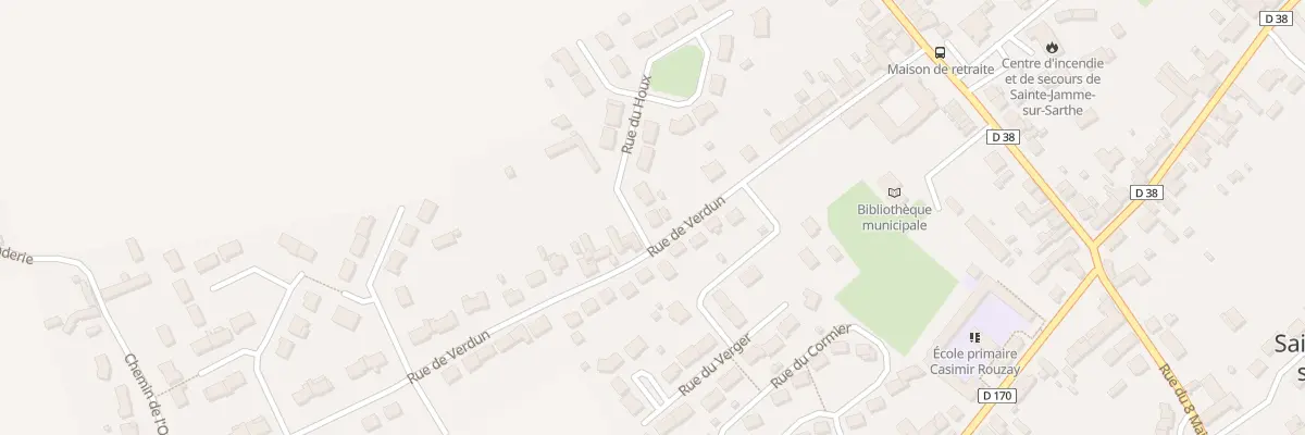 Plan du 1 Rue du Houx à Sainte-Jamme-sur-Sarthe