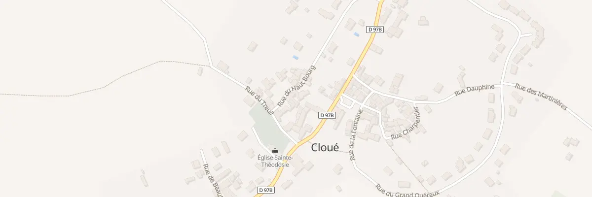 Plan du 5 Rue du Haut Bourg à Cloué