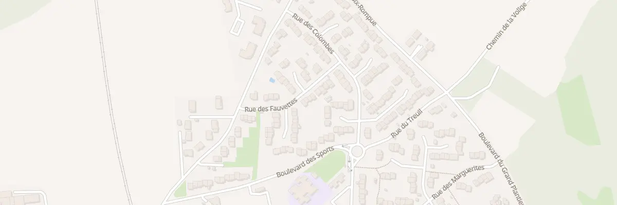 Plan du 25 Rue des Fauvettes à Gond-Pontouvre