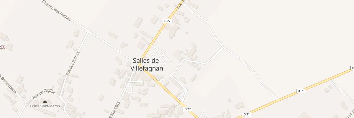 Plan du 1 Che des Charras à Salles-de-Villefagnan