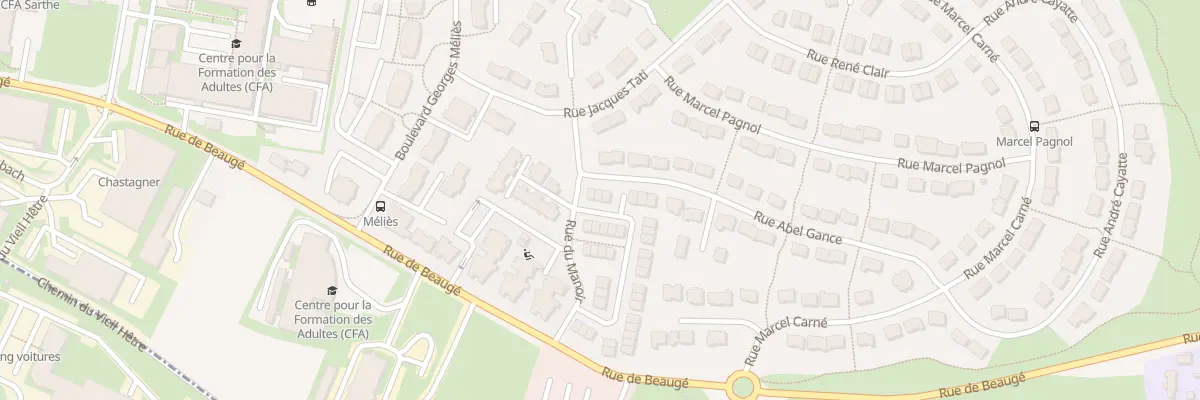 Plan du 30E All du Manoir au Mans