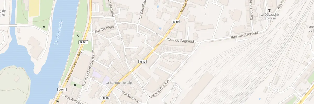 Plan du 83 Rue de Paris à Angoulême