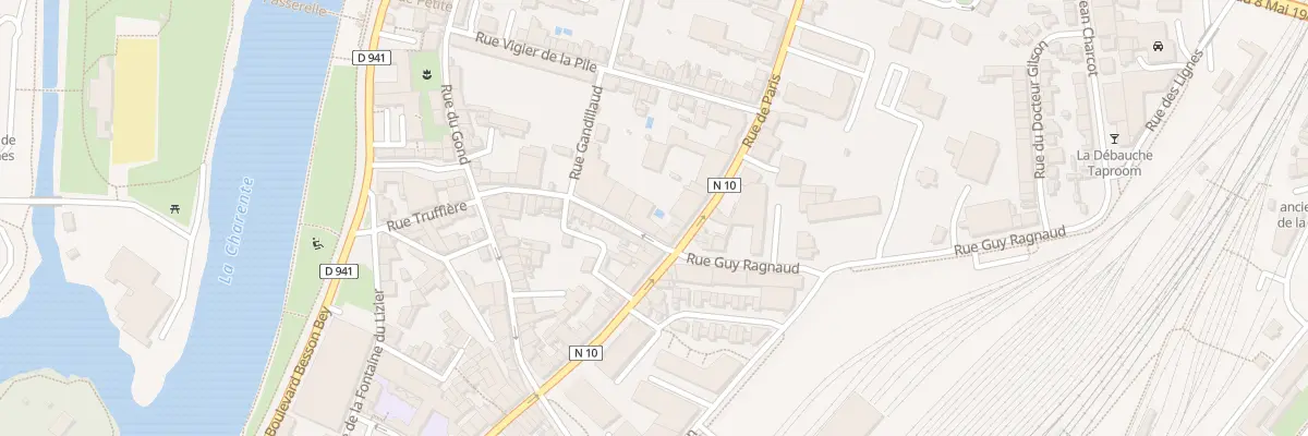 Plan du 58 Rue de Paris à Angoulême