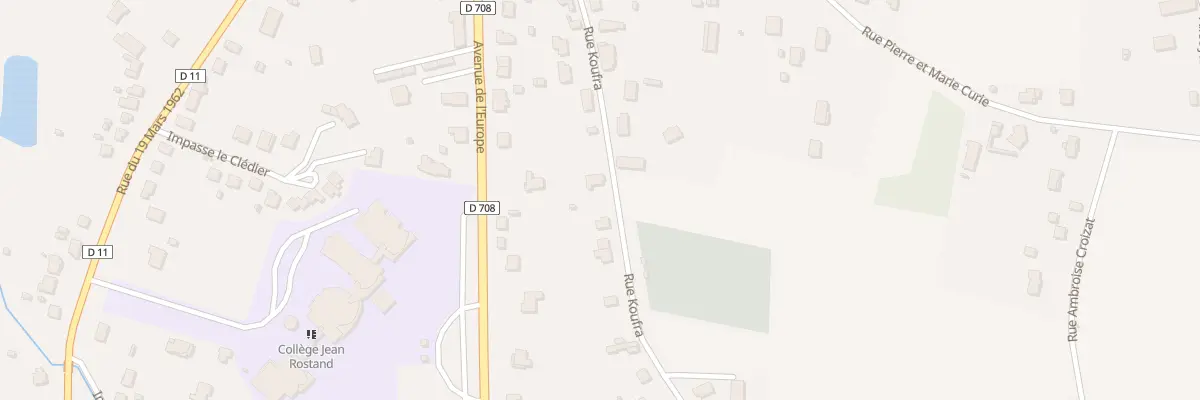 Plan du 18 Rue Koufra à Montpon-Ménestérol
