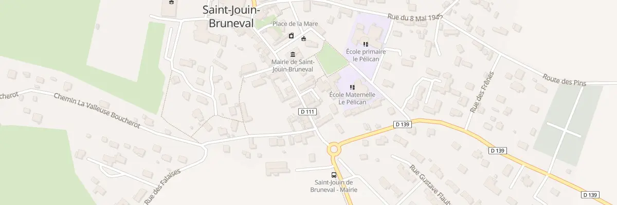 Plan du 8 Rue du Général de Gaulle à Saint-Jouin-Bruneval