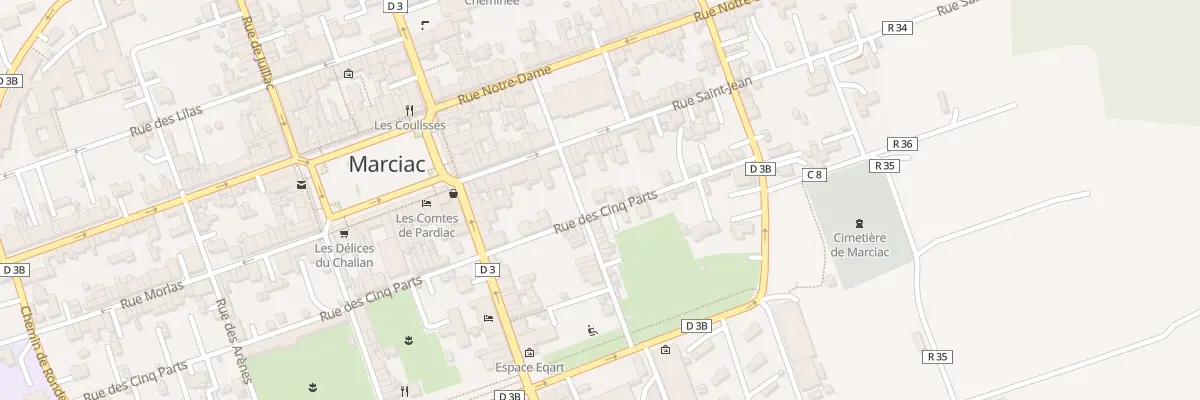 Plan du 1B Rue des Cinq Parts à Marciac