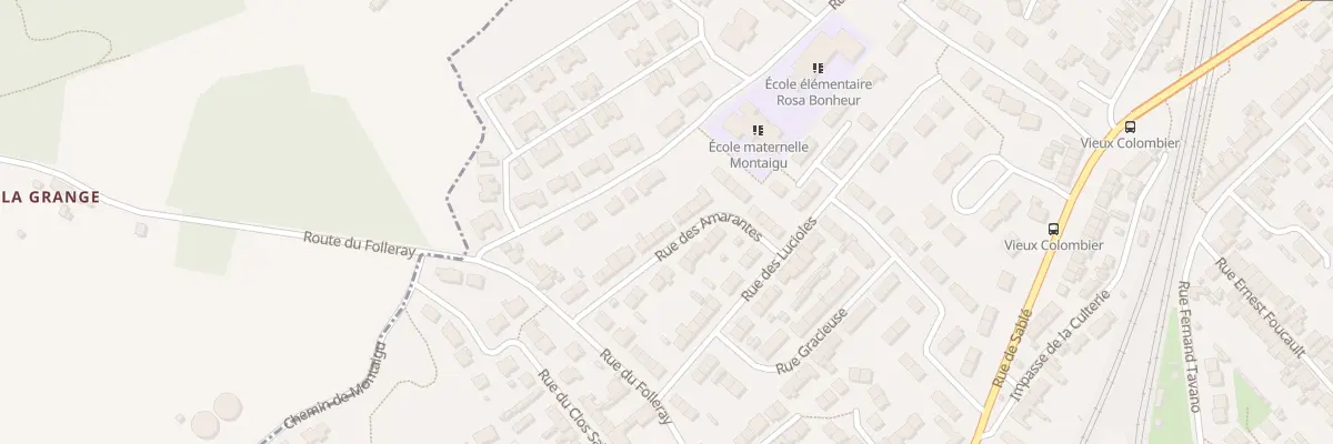 Plan du 22 Rue des Amarantes au Mans
