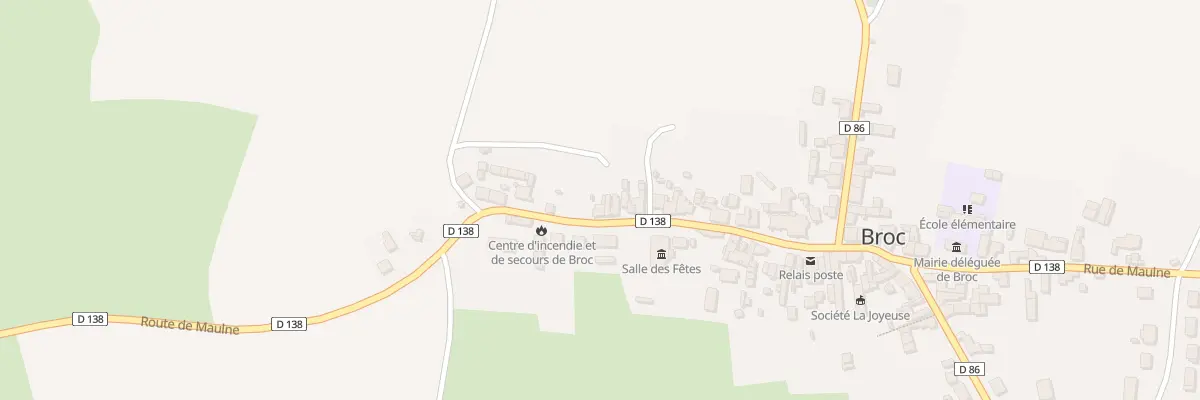 Plan du 19 Rue de Maulne (Broc) à Noyant-Villages