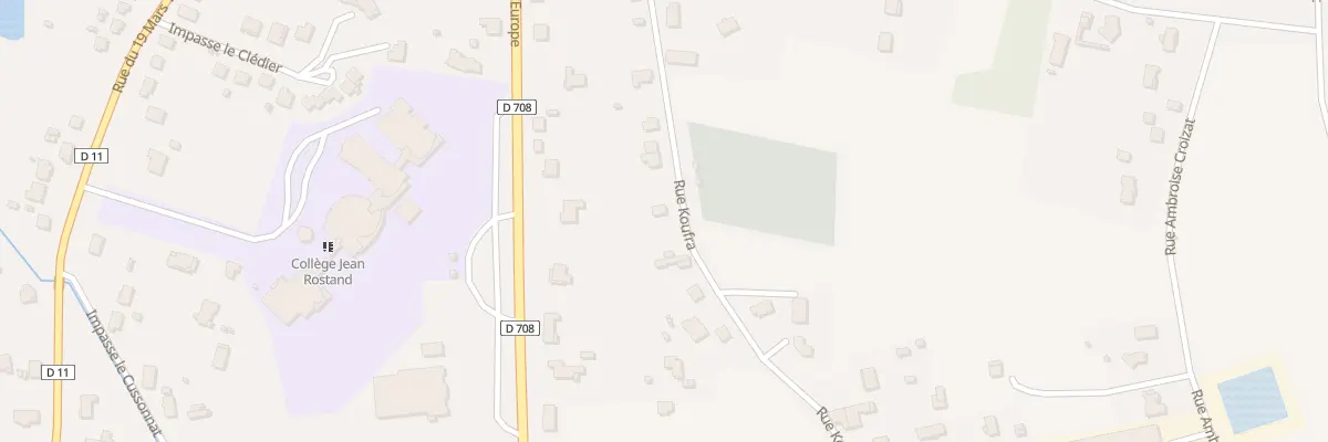 Plan du 24 Rue Koufra à Montpon-Ménestérol