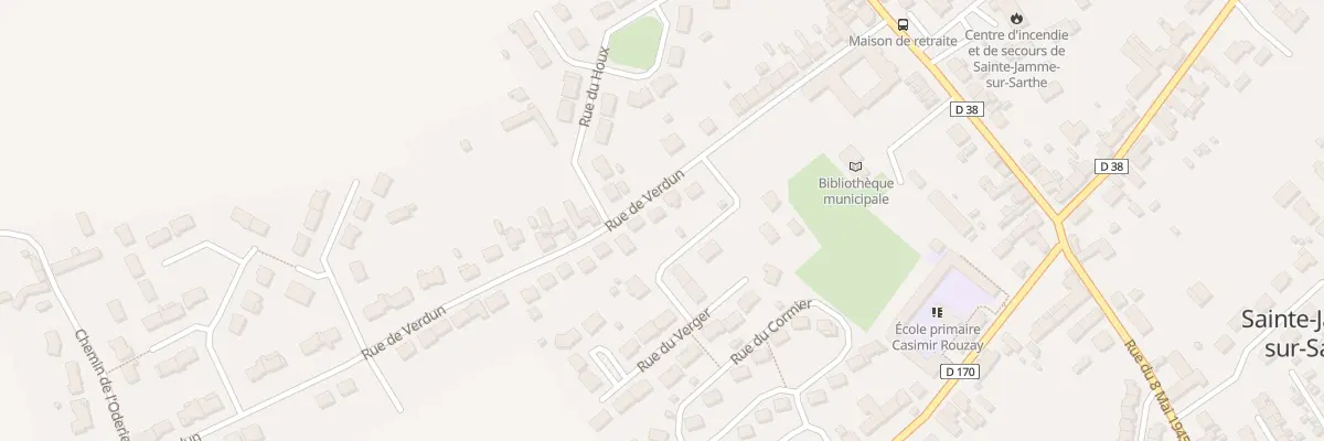 Plan du 7 Rue de Verdun à Sainte-Jamme-sur-Sarthe