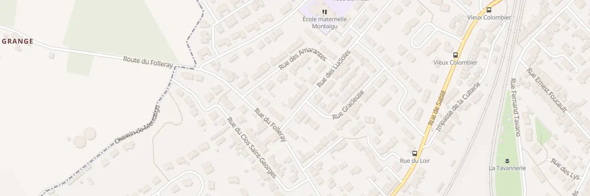Plan du 7 Rue des Lucioles au Mans