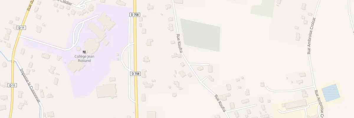 Plan du 26 Rue Koufra à Montpon-Ménestérol