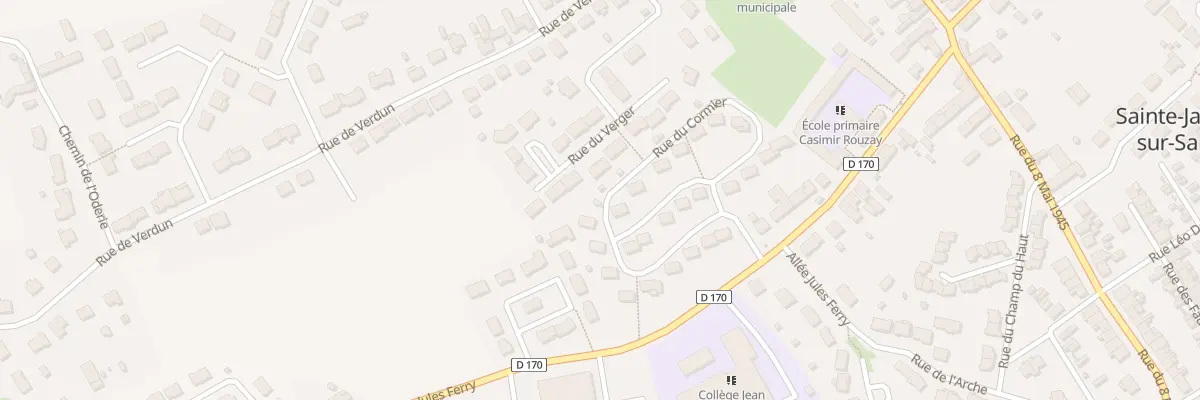 Plan du 10 Rue du Cormier à Sainte-Jamme-sur-Sarthe