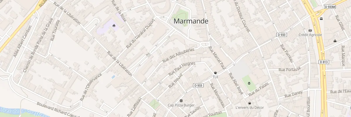 Plan du 46 Rue des Adouberies à Marmande