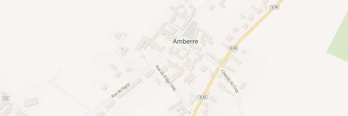 Plan du 9005 Le Bourg à Amberre