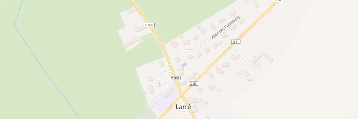 Plan du 2 All des Pommiers à Larré