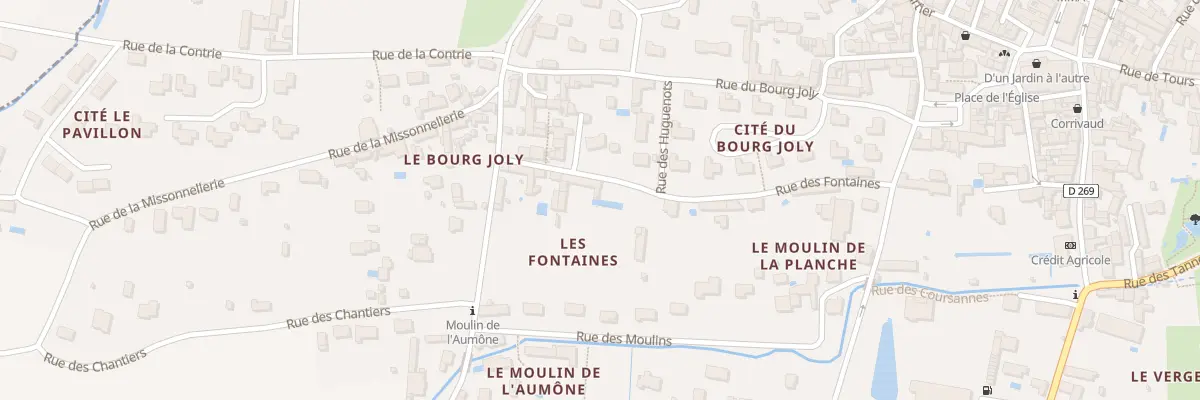 Plan du 11 Rue des Fontaines à Bourgueil