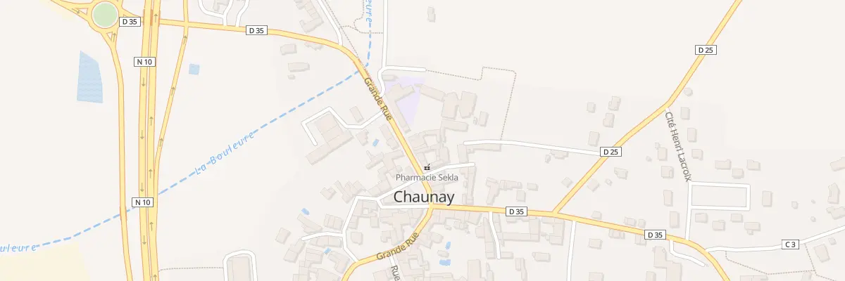 Plan du 11 Gr Grande Rue à Chaunay