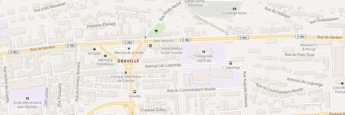 Plan du 23 Av Léo Lagrange au Havre
