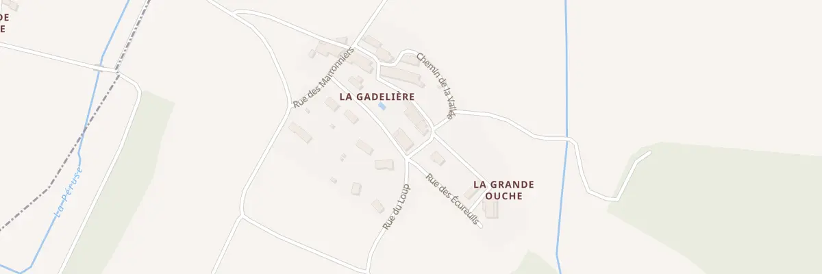 Plan du 1 Rue des Ecureuils à Bernac