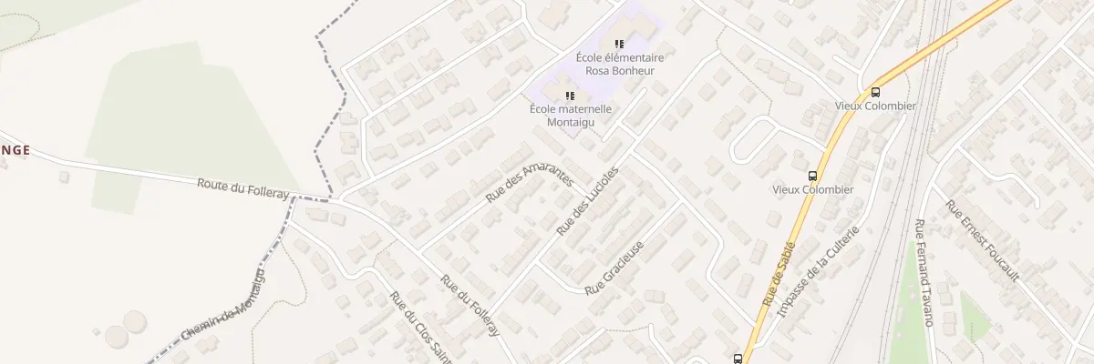 Plan du 3 Rue des Amarantes au Mans