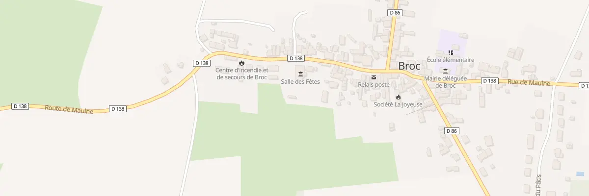 Plan du 8 Rue de Maulne (Broc) à Noyant-Villages