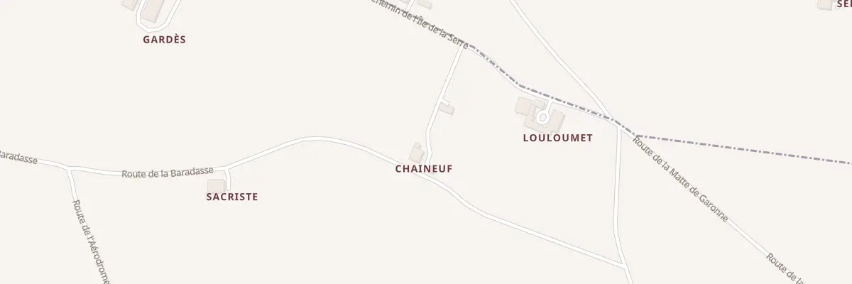 Plan du 215 Che de l’Île de la Serre à Fourques-sur-Garonne