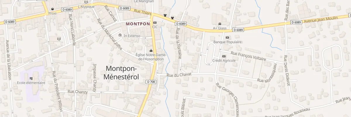 Plan du 11 Rue de la Fontaine à Montpon-Ménestérol