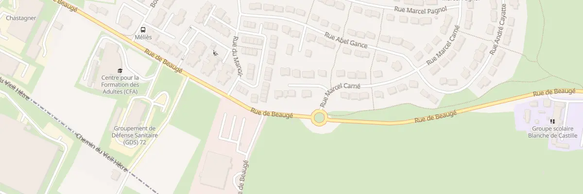 Plan du 48 Rue Marcel Carne au Mans