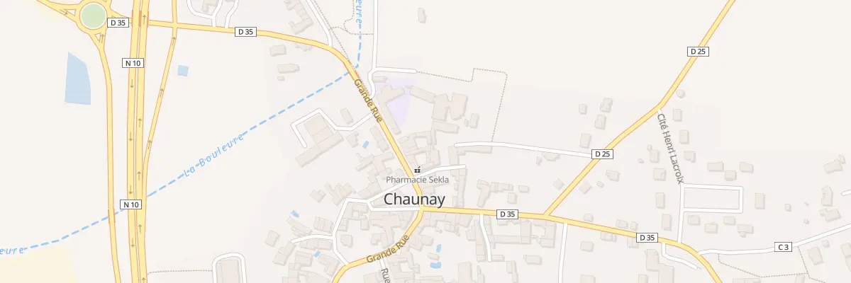 Plan du 13 Gr Grande Rue à Chaunay