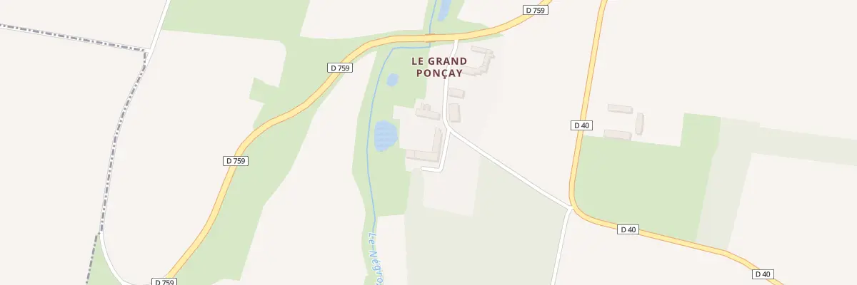 Plan du 5037 Le Grand Poncay à Beuxes