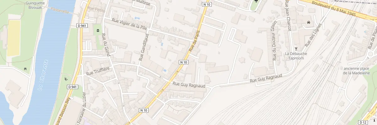 Plan du 45 Rue de Paris à Angoulême