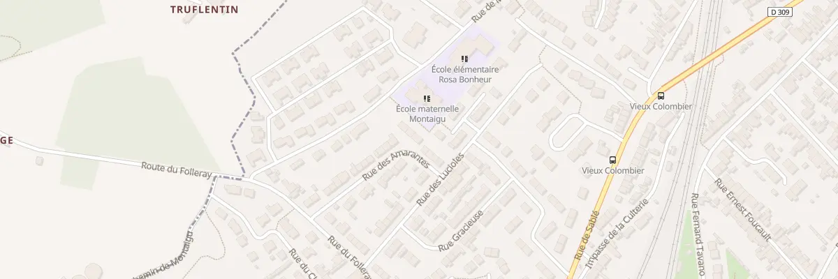 Plan du 10 Rue des Amarantes au Mans