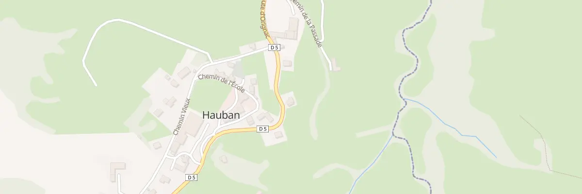 Plan du 6 Rte d’Orignac à Hauban